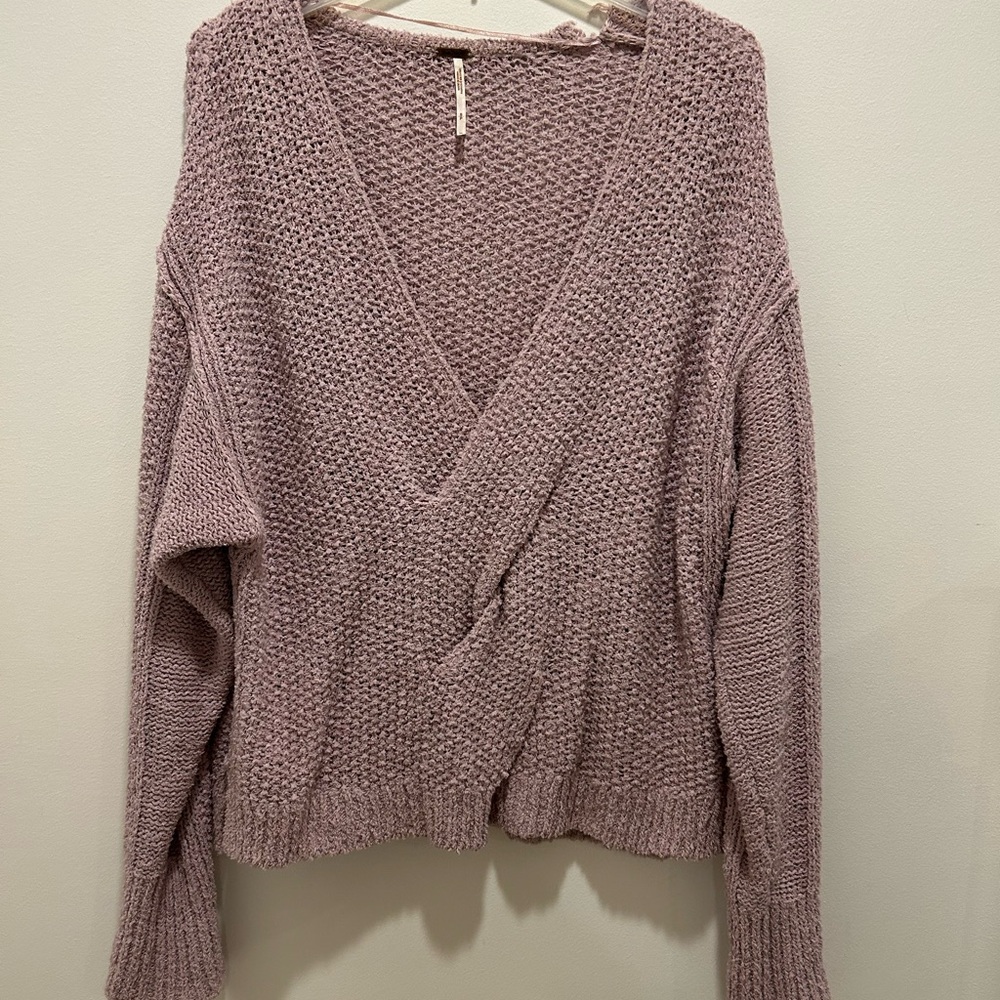 Purple Knit Free People Sweater